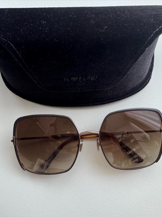 Tom Ford Accessories - Tom Ford Brown Gradient Square Women's Sunglasses